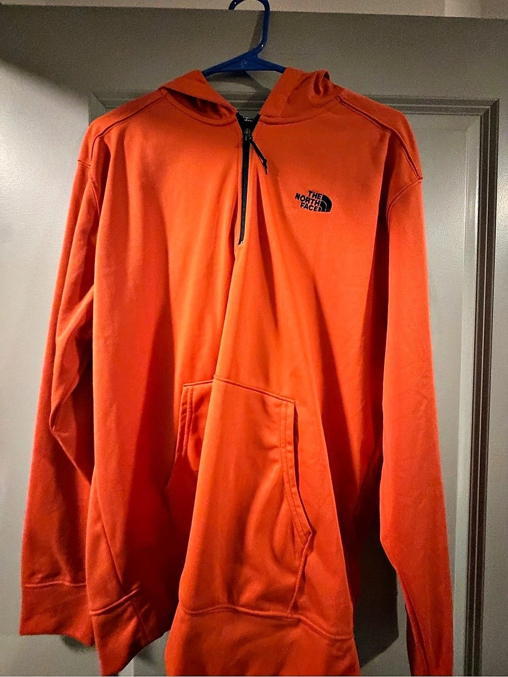The North Face Orange Half-Zip Hoodie